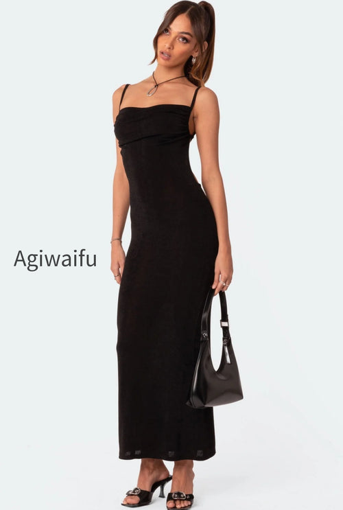 Clea Open Back Maxi Dress