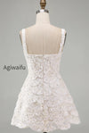 ivory-sparkly-sequin-floral-tight-short-a-line-homecoming-dress