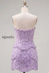 sparkly-pink-floral-tight-short-strapless-homecoming-dress-with-pearls