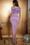 satin-ruched-panel-off-shoulder-fitted-silk-dress