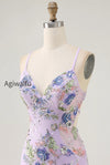 sparkly-pink-beaded-floral-short-tight-homecoming-dress-with-sequins