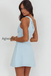 lingering-love-one-shoulder-twist-mini-dress-blue