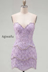 sparkly-pink-floral-tight-short-strapless-homecoming-dress-with-pearls