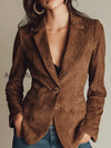 chocolate-elegant-slim-suede-blazer