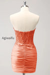 lilac-strapless-corset-pleated-tight-homecoming-dress-with-appliques