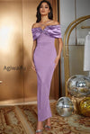 satin-ruched-panel-off-shoulder-fitted-silk-dress