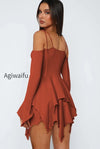 asym-tie-front-long-sleeve-mini-dress