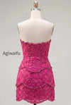 sparkly-pink-floral-tight-short-strapless-homecoming-dress-with-pearls
