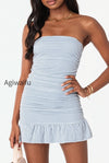 striped-strapless-drop-waist-mini-dress