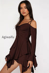 asym-tie-front-long-sleeve-mini-dress