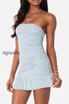 striped-strapless-drop-waist-mini-dress