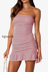 striped-strapless-drop-waist-mini-dress