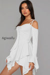 asym-tie-front-long-sleeve-mini-dress
