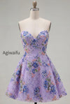 sparkly-pink-floral-beaded-a-line-short-strapless-homecoming-dress