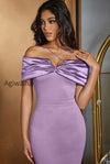 satin-ruched-panel-off-shoulder-fitted-silk-dress