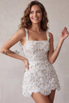 ivory-sparkly-sequin-floral-tight-short-a-line-homecoming-dress