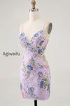 sparkly-pink-beaded-floral-short-tight-homecoming-dress-with-sequins