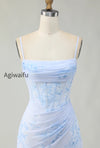 light-blue-floral-tight-ruched-short-corset-homecoming-dress