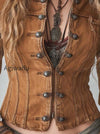 bohemian-style-practical-washed-double-breasted-short-jacket