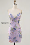 sparkly-pink-beaded-floral-short-tight-homecoming-dress-with-sequins
