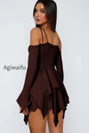 asym-tie-front-long-sleeve-mini-dress