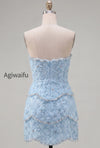 sparkly-pink-floral-tight-short-strapless-homecoming-dress-with-pearls